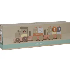 Train à blocs en bois tracteur Little Farm