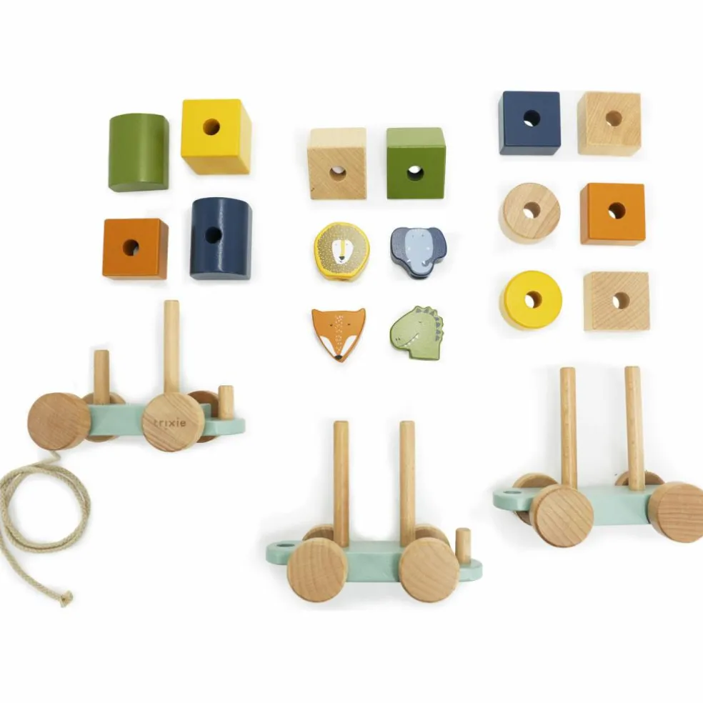 Train animaux en bois