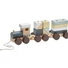 Train blocs de construction avec cubes naturel