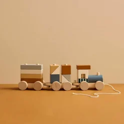 Train d'activités Blocs marron