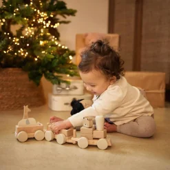 Train de construction en bois Jungle Jambo