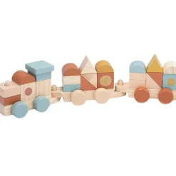 Train de construction en bois