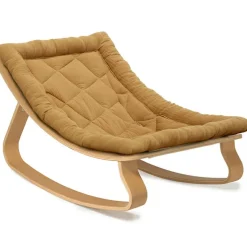 Transat à balancement en bois de hêtre Levo Camel