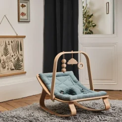 Transat à balancement en bois de hêtre Levo Orage