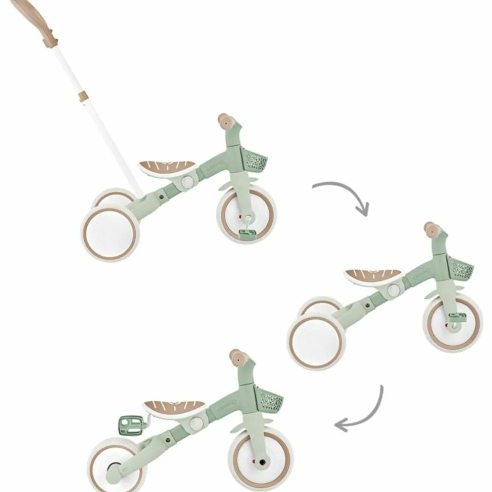 Tricycle évolutif Learning trike plus 3 en 1 eco-logic Vert Sauge