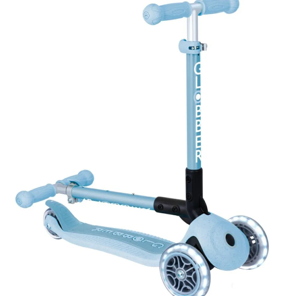 Trottinette Junior Foldable Ecologic Lights Bleu Cassis
