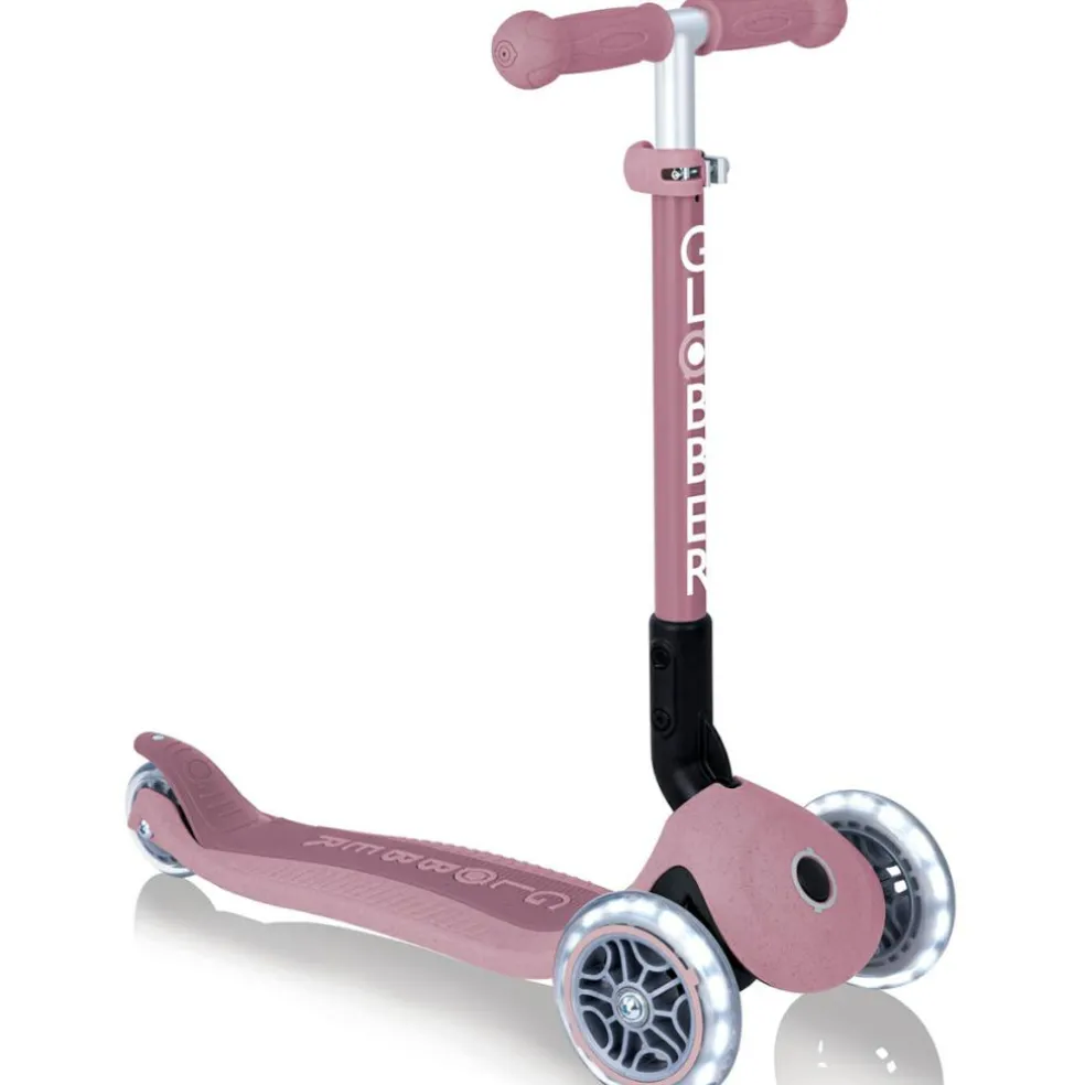 Trottinette Junior Foldable Ecologic Lights Framboise