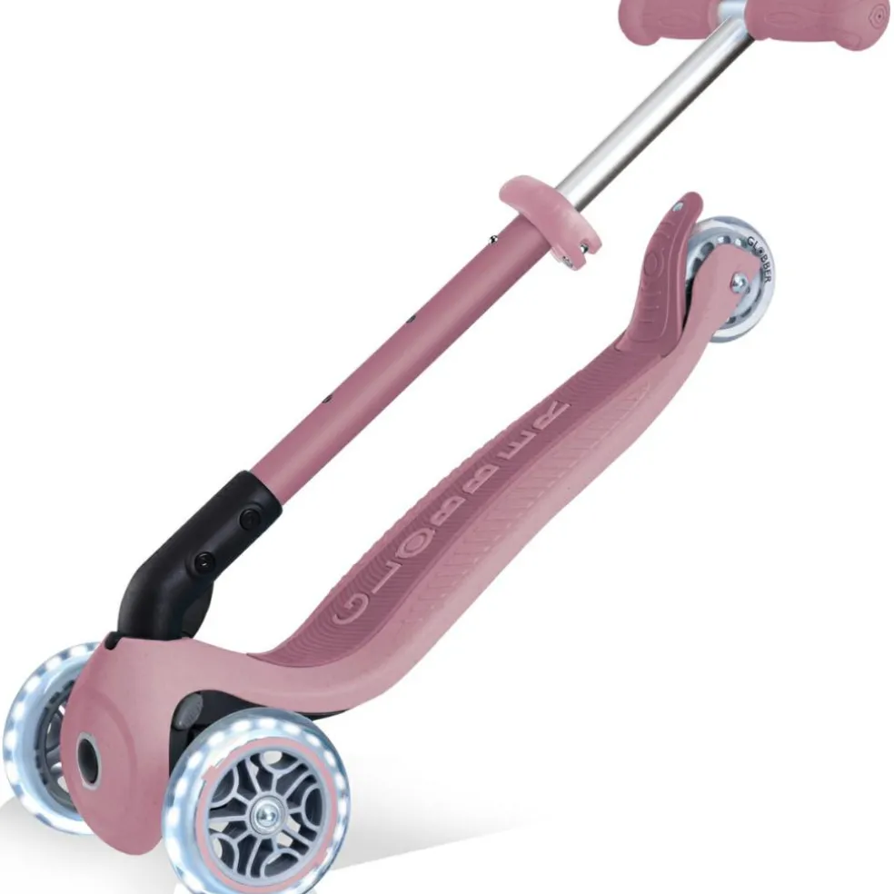 Trottinette Junior Foldable Ecologic Lights Framboise