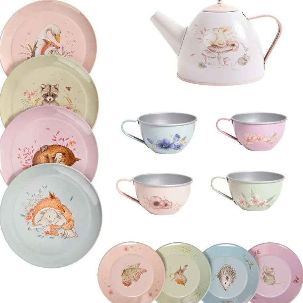 Valise dînette service à thé Les Rosalies