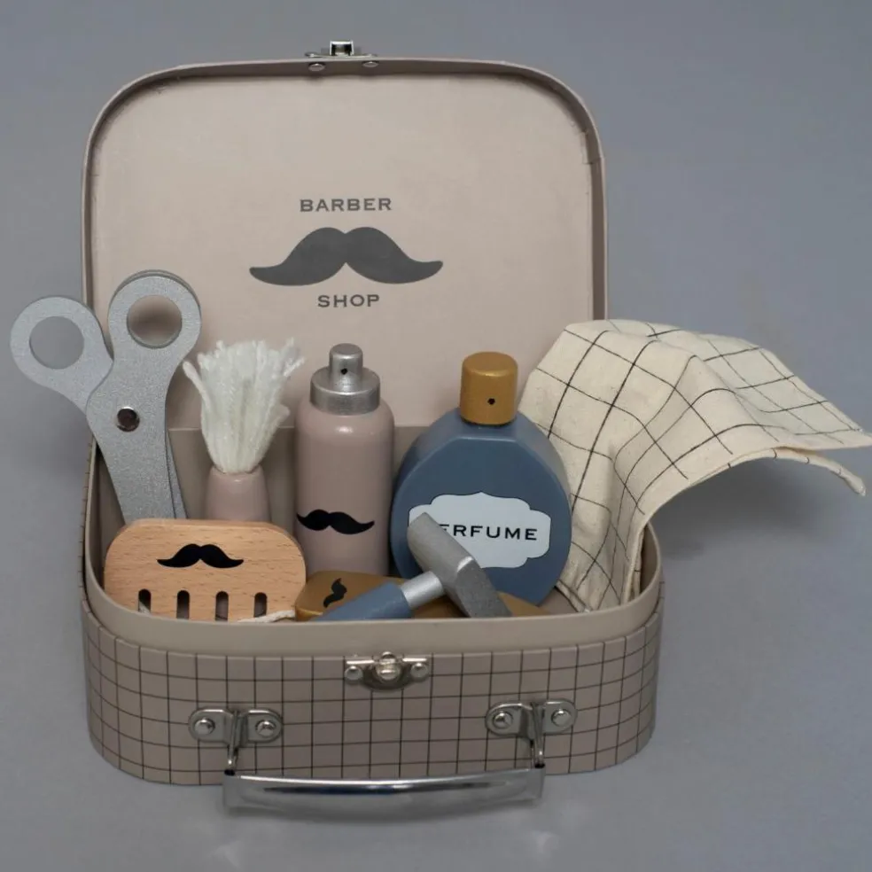 Valisette de barbier en bois
