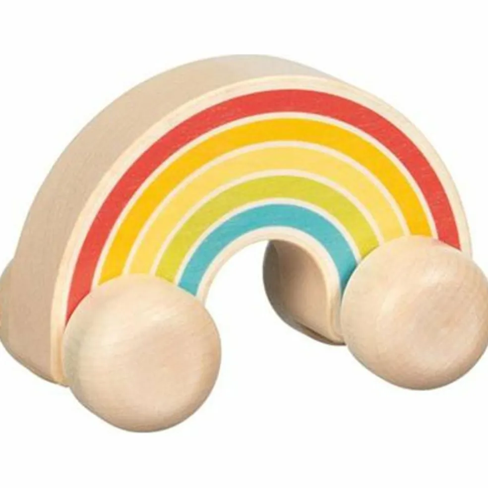 Voiture Arc-en-ciel en bois