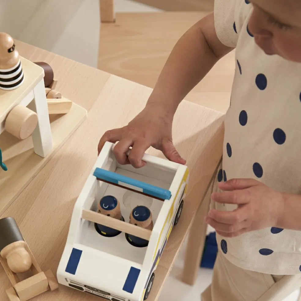 Voiture de police en bois Aiden