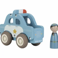 Voiture de police en bois