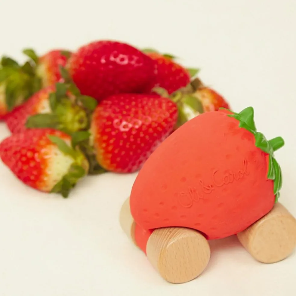 Voiture et jouet de dentition Sweetie la fraise