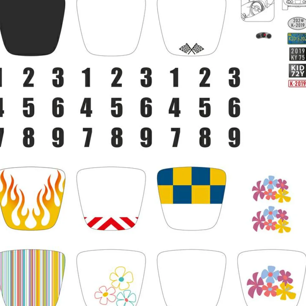 Voiture télécommandée bleue Kidycar