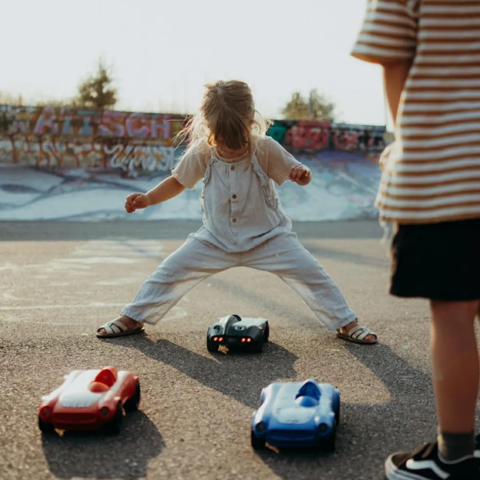 Voiture télécommandée bleue Kidycar