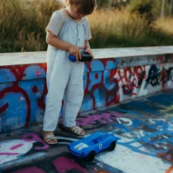 Voiture télécommandée bleue Kidycar